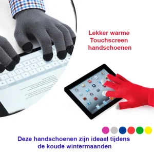 Lekker warme Touchscreen handschoenen in verschillende kleuren