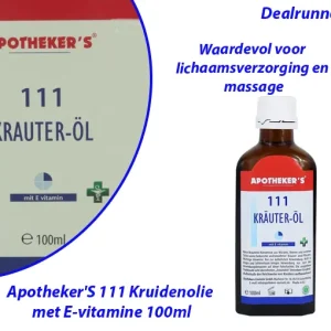 2-Flessen Apotheker’S 111 Kruidenolie met E-Vitamine 100ml