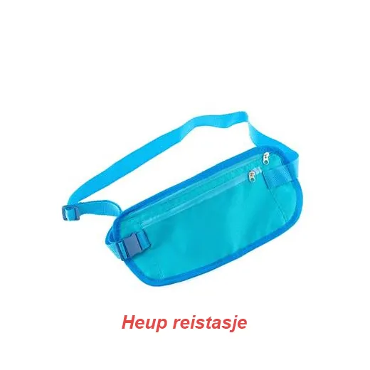 2 tasjes – Hals reisportomonee en verborgen heupreistas ideaal voor op reis - Afbeelding 4