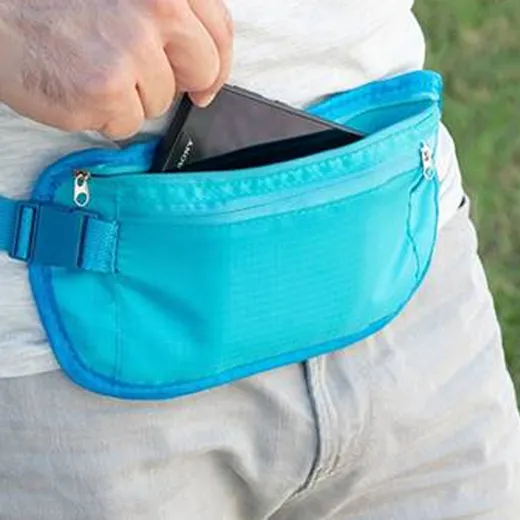 2 tasjes – Hals reisportomonee en verborgen heupreistas ideaal voor op reis - Afbeelding 5