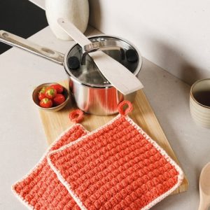 Haakpatroon - Pannenlappen met bubbels