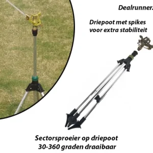 Sectorsproeier op Driepoot Draaibaar  30-360 Graden