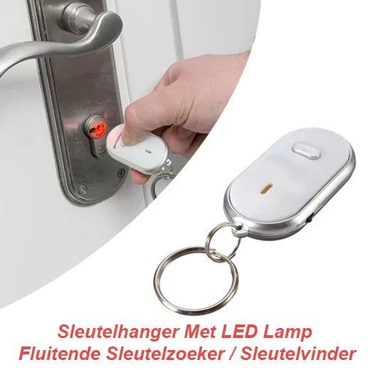 Sleutelhanger Met LED Lamp – Fluitende Sleutelzoeker / Sleutelvinder - Afbeelding 2