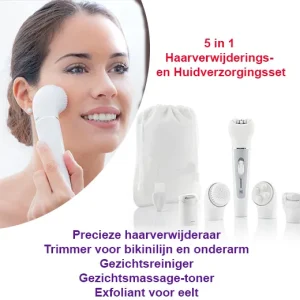 Complete Multifunctionele Epilator en Huidverzorgingsset (5 in 1)