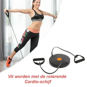 Fit worden met de roterende Cardio-schijf met Oefeningengids