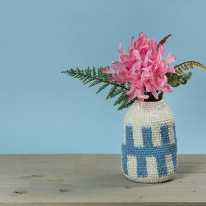 Haakpatroon - Vaas met grafische print