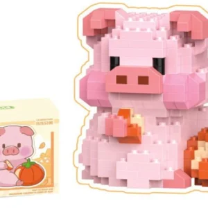 Bouwsetje van varken met pompoen