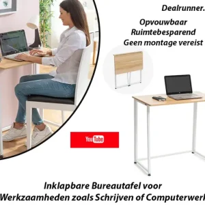 Inklapbare Bureautafel voor Werkzaamheden zoals Schrijven of Computerwerk