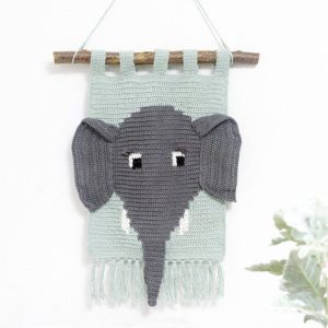 Haakpatroon - Olifant aan de muur