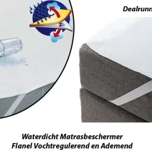 Waterdicht Matrasbeschermer Flanel Vochtregulerend en Ademend