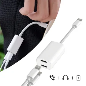 Y-Star audio- en oplaadadapter voor iPhone 7 – 8 en 10-X