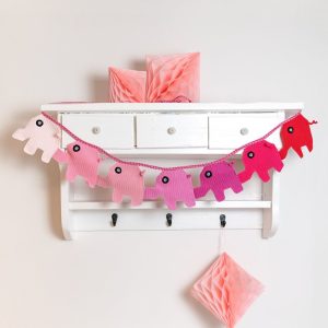 Haakpatroon - Vlaggenlijn met Sophie de Olifant