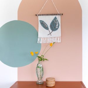 Haakpatroon - Wandhanger met blaadjes