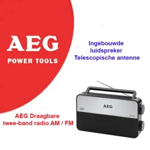 AEG Draagbare twee-band radio AM / FM