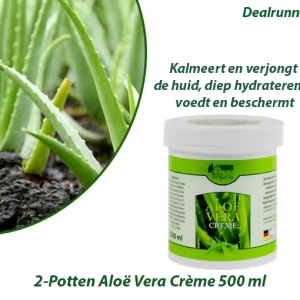 2-Potten Aloë Vera Crème 500 ml