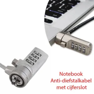 Notebook Anti-diefstalkabel met cijferslot
