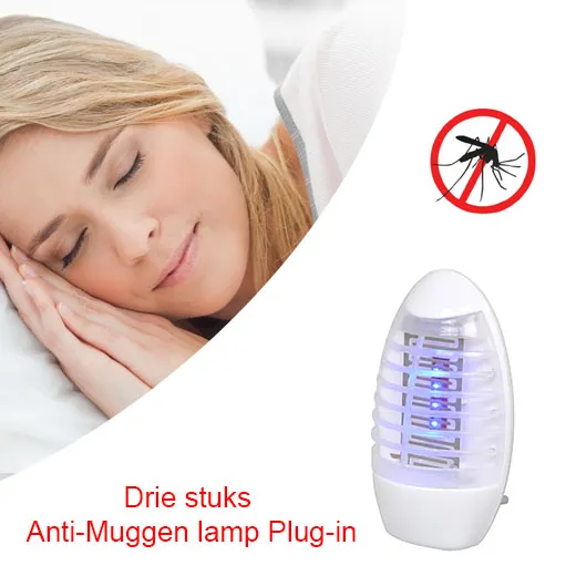 3-Stuks Anti-Muggen lamp Plug-in