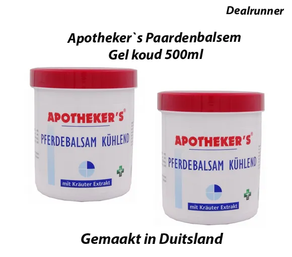 2-Potten Apotheker`s Paardenbalsem Gel koud 500ml - Afbeelding 5