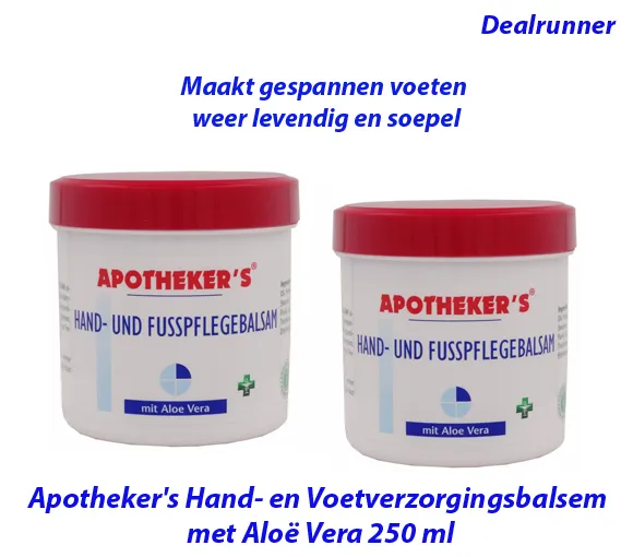 2-Potten Apotheker’s Hand- en Voetverzorgingsbalsem met Aloë Vera 250 ml - Afbeelding 3