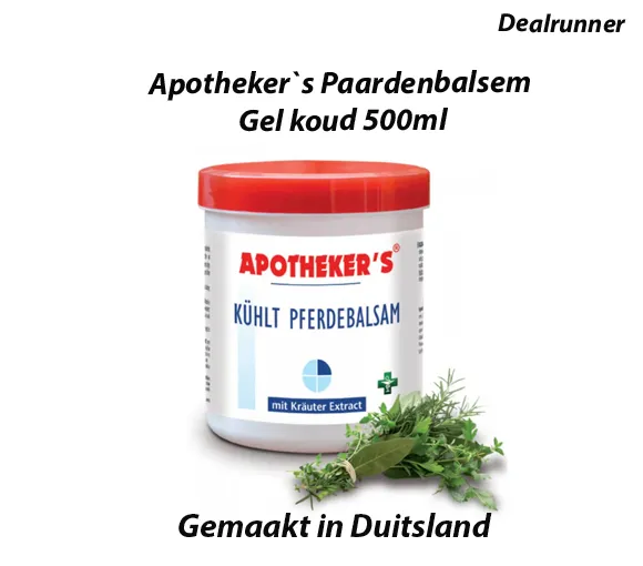 2-Potten Apotheker`s Paardenbalsem Gel koud 500ml - Afbeelding 3