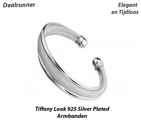 Tiffany Look 925 Silver Plated Armbanden in 2 Modellen - Afbeelding 4