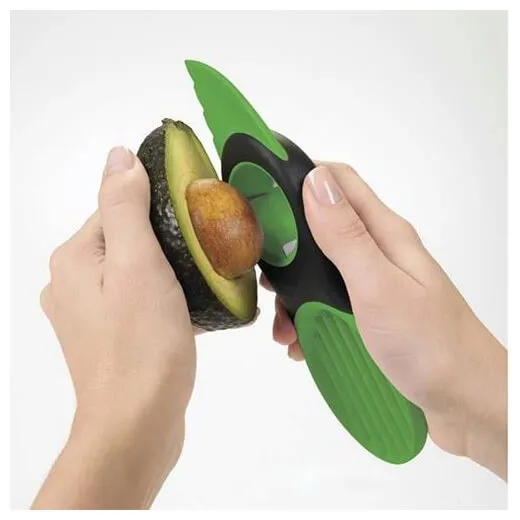 Splijt, ontpit en schep avocados met de 3-in-1 Avocado Snijder - Afbeelding 4