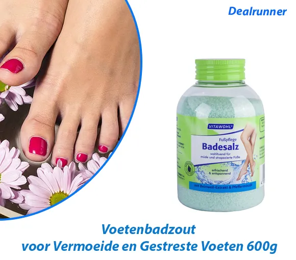 2-Potten Voetenbadzout voor Vermoeide en Gestreste Voeten 600g - Afbeelding 5