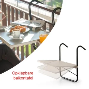 Opklapbare balkontafel – Ideaal voor op het balkon