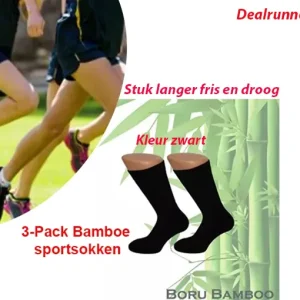 3-Paar Bamboe Sportsokken – Minder Snel Last van Zweet Voeten