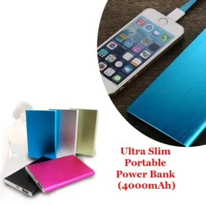 Ultra Slim Portable Power Bank (4000mAh)