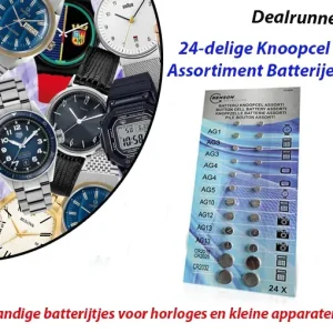 24-delige Knoopcel Assortiment Batterijen