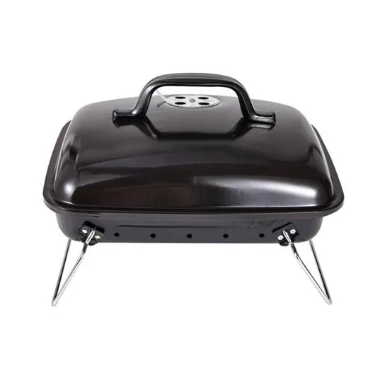 Compact Houtskoolbarbecue 34 x 22,5 x 22 cm – Staal - Afbeelding 3
