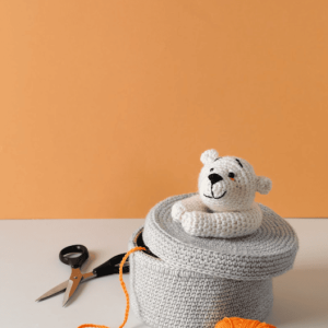 Haakpatroon - Beer op een doosje