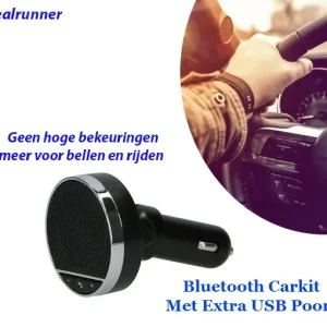 Bluetooth Carkit met Extra USB Poort