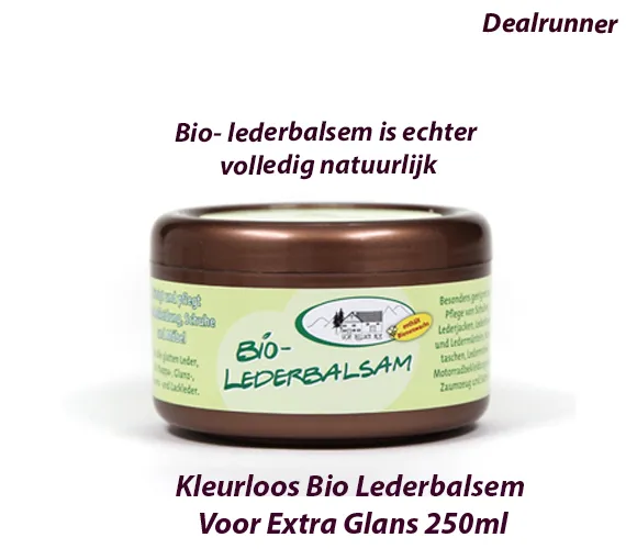 2 Potten Kleurloos Bio Lederbalsem Voor Extra Glans 250ml - Afbeelding 5