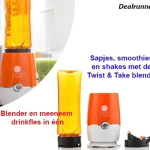 Sapjes, smoothies en shakes met de Twist & Take blender