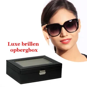 Luxe handige opbergbox voor 6 brillen