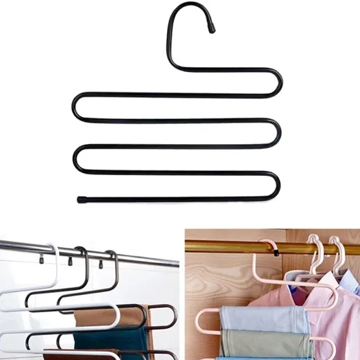 3 of 6 Stuks Metaal Broekhangers in 2 Kleuren - Afbeelding 3