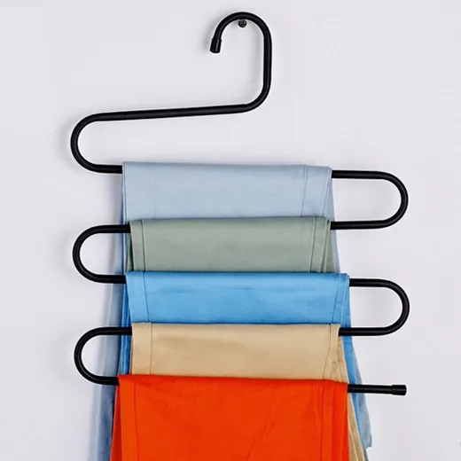 3 of 6 Stuks Metaal Broekhangers in 2 Kleuren - Afbeelding 4