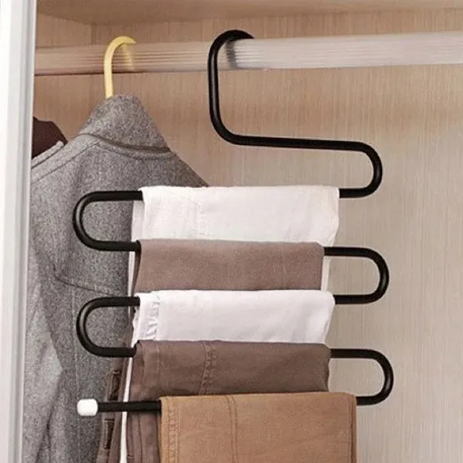 3 of 6 Stuks Metaal Broekhangers in 2 Kleuren - Afbeelding 5