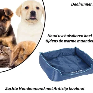 Zachte Hondenmand met Antislip Koelmat