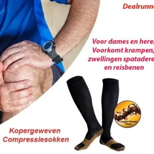 Kopergeweven Compressiesokken voor Diverse Klachten