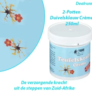 2-Potten Duivelsklauw Crème 250ml