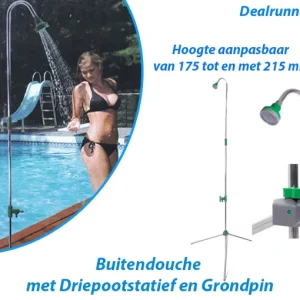 Buitendouche met Driepootstatief en Grondpin