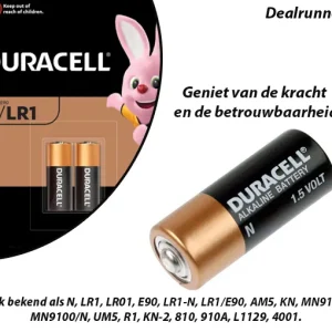 4-Stuks Duracell LR1 Batterijen