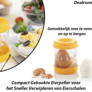 Compact Gekookte Eierpeller voor het Sneller Verwijderen van Eierschalen