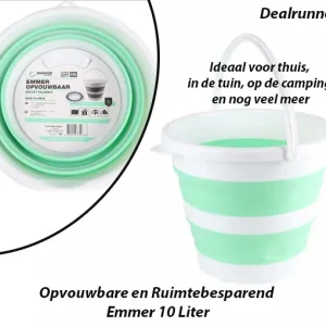 Opvouwbare en Ruimtebesparend Emmer 10 Liter