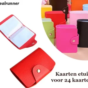 Compact, overzichtelijk en modieus kaarten etui
