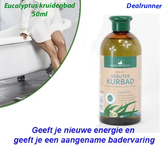 2-Flessen Eucalyptus kruidenbad 500ml - Afbeelding 2