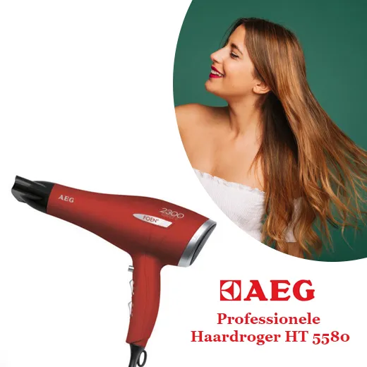 Uw haar drogen met de Professionele föhn van AEG